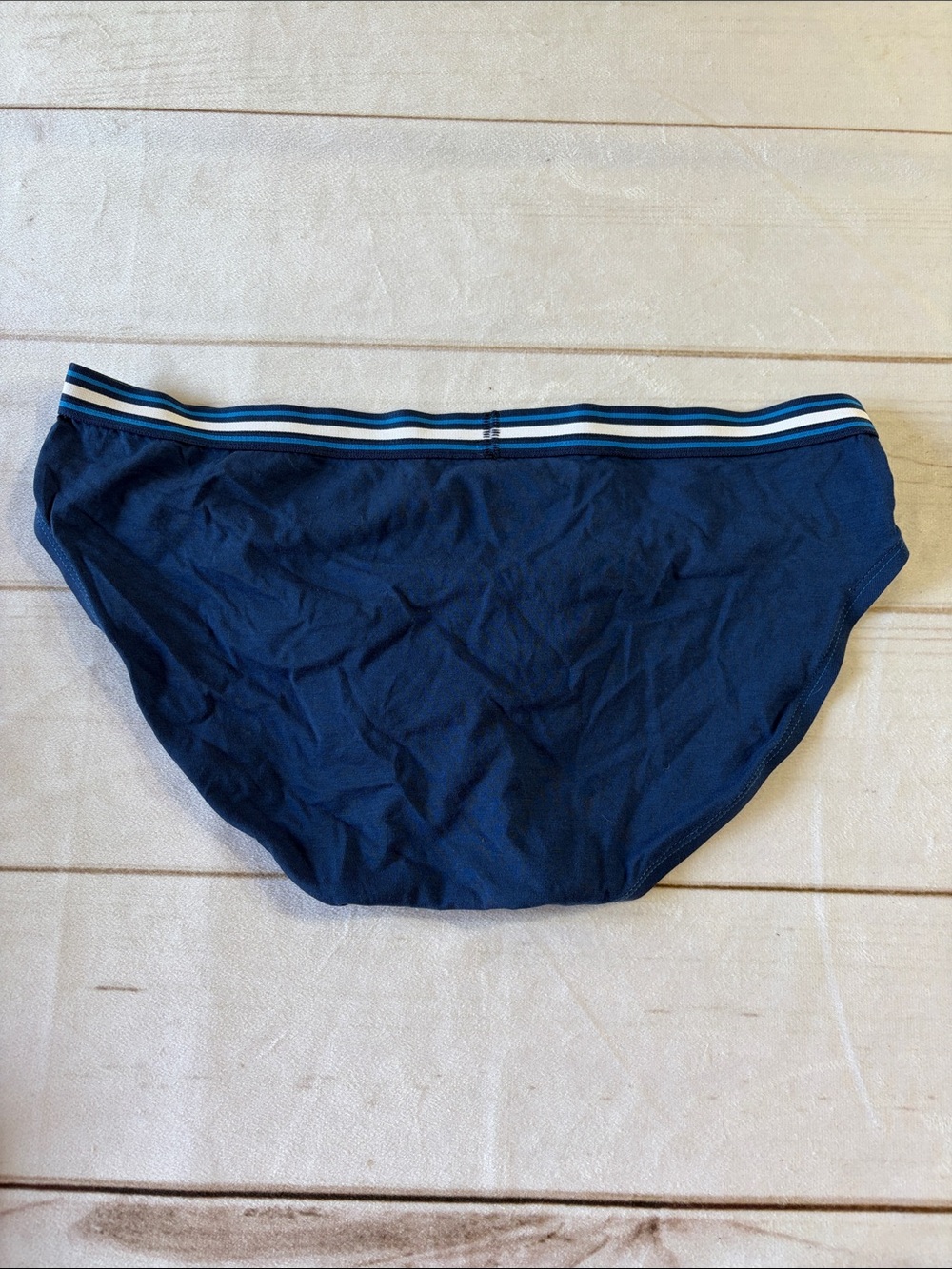 Andrew Christian Striped Waistband Briefs Pack - Blue, Red, Navy - Picture 7 of 10